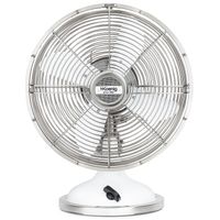 Elektrischer Tischventilator 25cm Durchmesser JOE50 Weiß