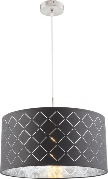Lighting - KIDAL - Hängeleuchte Metall Nickel matt, 1x E27
