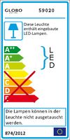 Lighting - LEONAS - Deckenfluter Metall Nickel matt, LED