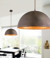 Lighting - XIRENA I - Hängeleuchte Metall rostfarben, 1x E27