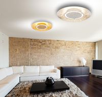 Lighting - TABEA - Deckenleuchte Metall goldfarben, LED
