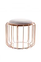Beistelltisch / Pouf Comfortable 110 Hellviolett / Rosé