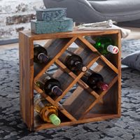Weinregal KANOI Massiv Sheesham