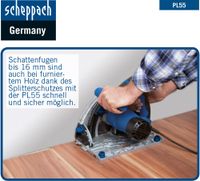 160 mm Tauchsägen-Set PL55  inkl. 2x 700mm Schiene & Zubehör + 2. Sägeblatt 48Z