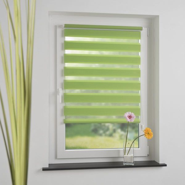 Klemmfix Duo-Rollo 60 x 210 cm apple green