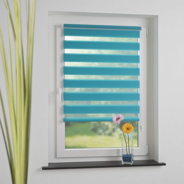 Klemmfix Duo-Rollo 70 x 210 cm blue lagoon