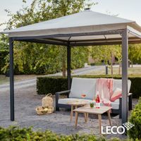 Solarpavillon LINA 3x3 m grau