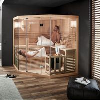 Traditionelle Sauna SKYLINE XL BIG 200 x 200 cm