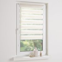 DUO-Rollo mini,Klemmfix Doppelrollo, natur, lichtdurchlässig, Rollo 80 x 210 cm (B x H)