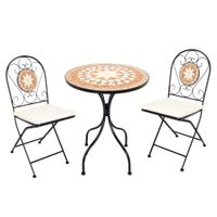 Mosaik Gartentisch Set 5tlg.