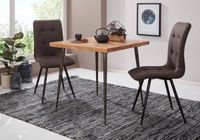 Esszimmertisch LODI 80x76x80 cm Massivholz Akazie
