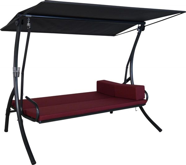 Hollywoodschaukel Elegance Tolar rot