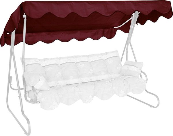 Sonnendach 210 x 145 cm PE bordeaux
