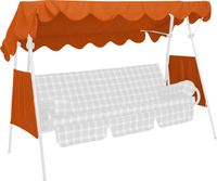 Sonnendach 200 x 120 cm PE terra