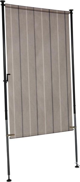 Balkonsichtschutz beige/braun 120 cm