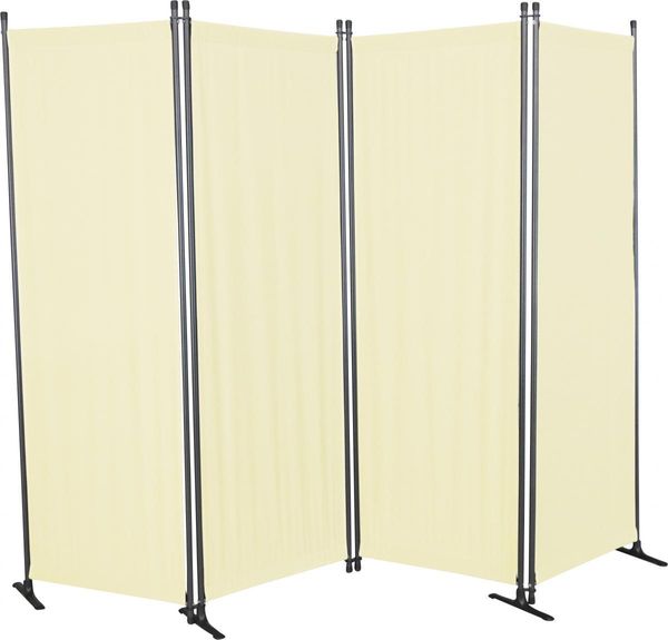 Paravent 4-tlg. PE beige