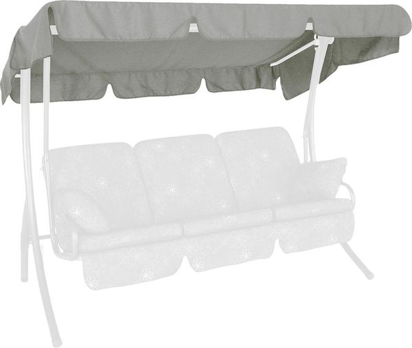 Sonnendach 210 x 145 cm Swingtex hellgrau