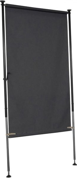 Balkonsichtschutz dunkelgrau 120 cm