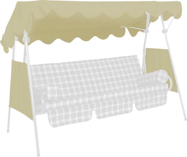 Sonnendach 200 x 120 cm PE beige