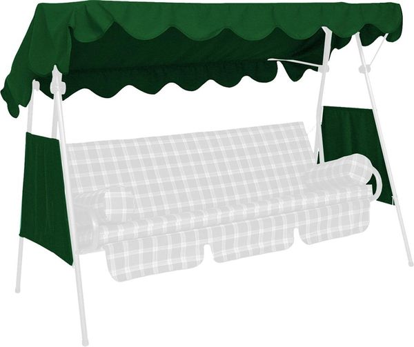 Sonnendach 200 x 120 cm PE tannengrün