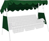 Sonnendach 200 x 120 cm Swingtex tannengrün