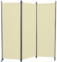 Paravent 3-tlg. PE beige