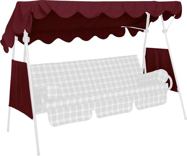 Sonnendach 200 x 120 cm PE bordeaux