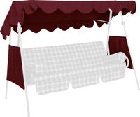 Sonnendach 200 x 120 cm PE bordeaux