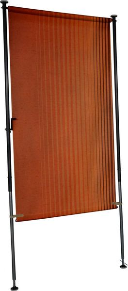 Balkonsichtschutz orange/braun 150 cm