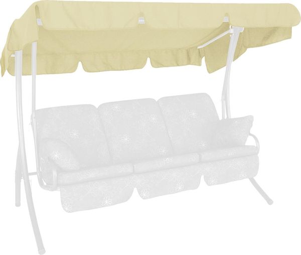 Sonnendach 210 x 145 cm Swingtex elfenbein