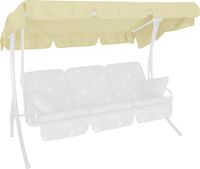 Sonnendach 210 x 145 cm Swingtex elfenbein