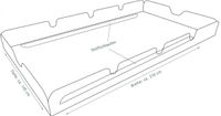 Sonnendach 210 x 145 cm Swingtex elfenbein
