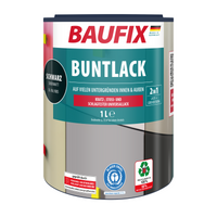 BAUFIX Buntlack seidenmatt schwarz