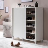 Schuhschrank Weiß 100x108x37,5 cm