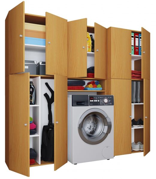 my home Kleiderschrank Lona / Buche
