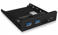 IB-HUB1417-i3, 3 Port Hub für 3,5" Einbauschacht mit Kartenleser