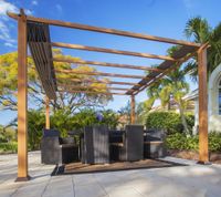 Paragon Outdoor Pavillon Florida ca. 12,25 m² Holzoptik