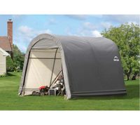 ShelterLogic Foliengerätehaus 9 m² Round Top grau