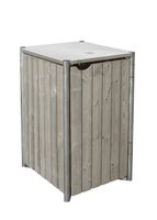 Hide Mülltonnenbox und Aufbewahrungsbox 240 Liter natur grau 1-fach