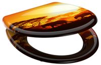 WC-Sitz AFRICA Duroplast Kunststoff Absenkautomatik Schnellverschluss Motiv