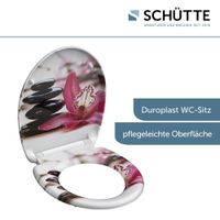 WELLYNESS WC-Sitz Duroplast, Motiv Steine