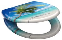 WC-Sitz CARRIBEAN Duroplast Kunststoff Absenkautomatik Schnellverschluss Motiv