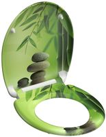 WC-Sitz GREEN GARDEN Duroplast Kunststoff Absenkautomatik Schnellverschluss Motiv