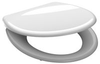WC-Sitz WHITE Duroplast Kunststoff Absenkautomatik Schnellverschluss Weiß