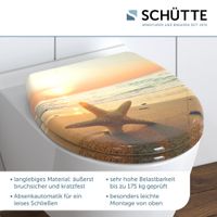 WC-Sitz SEA STAR Duroplast Motiv Strand