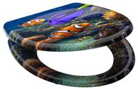 WC-Sitz SEA LIFE Duroplast Kunststoff Absenkautomatik Schnellverschluss Motiv
