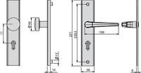 VMS ES0 Vollmaterial Schutzbeschlag Typ 7900-1101