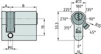 AS - 10/30 mm Profil-Halbzylinder
