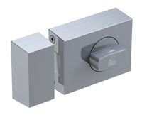 KS500-45 Kastenschloss (käntig) Silber - SS
