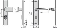 VMS - ES0 ZA Vollmaterial Schutzbeschlag Typ 7900-0301